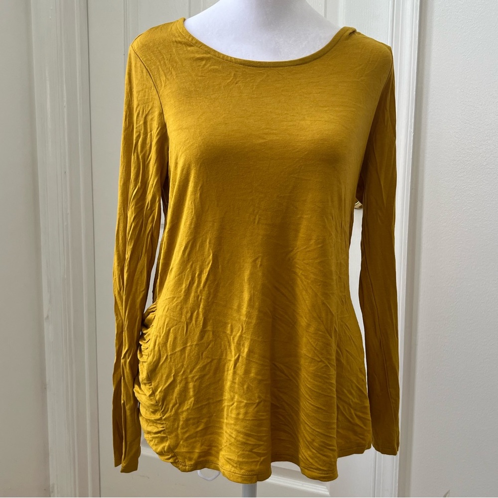 Venus lattice back top, mustard, medium